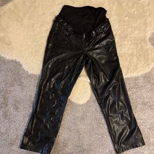 Abercrombie & Fitch leather maternity pants
